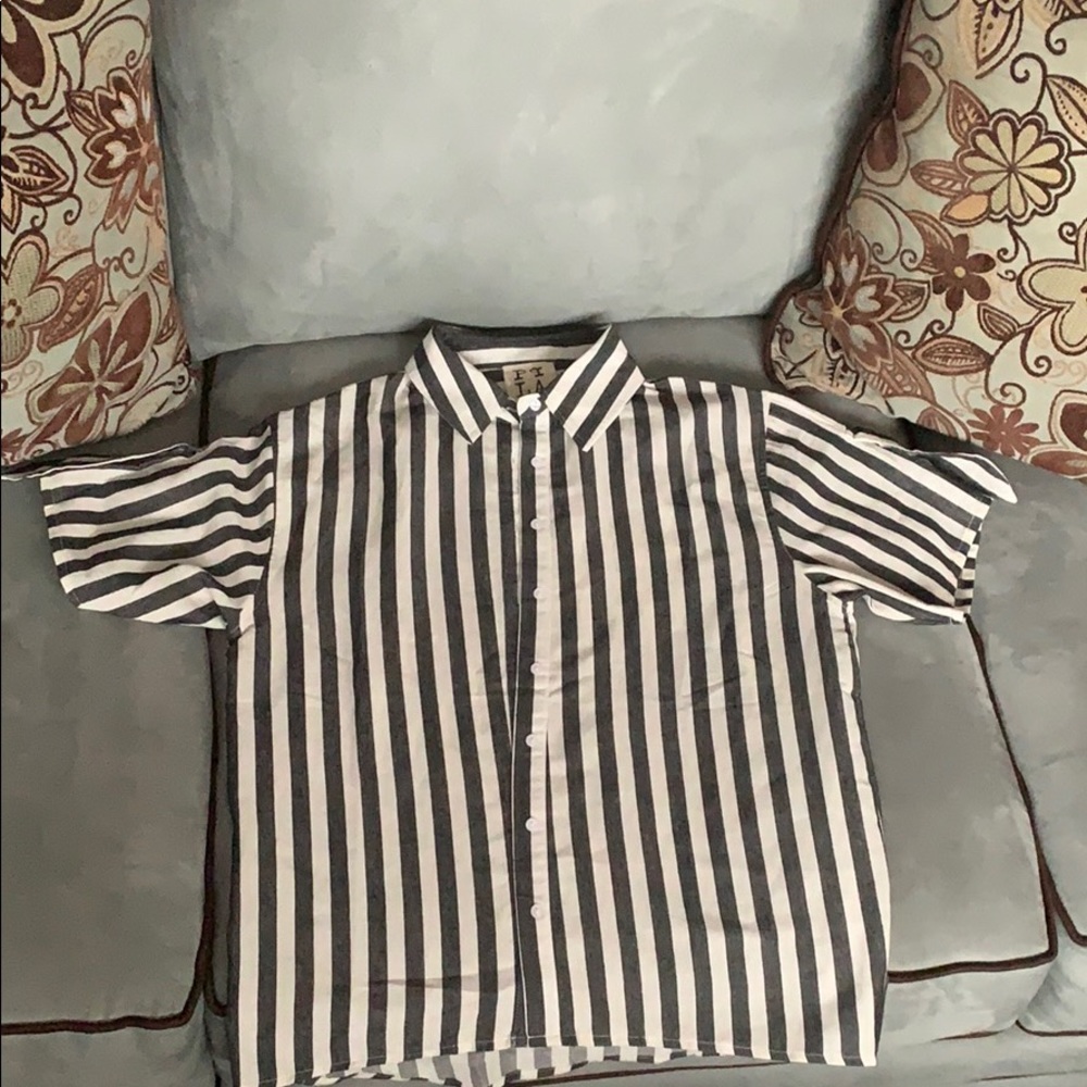 Stylish striped button up